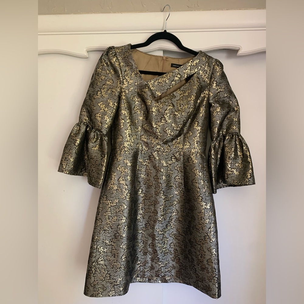 Karen Millen Gold Mini Dress Size 6